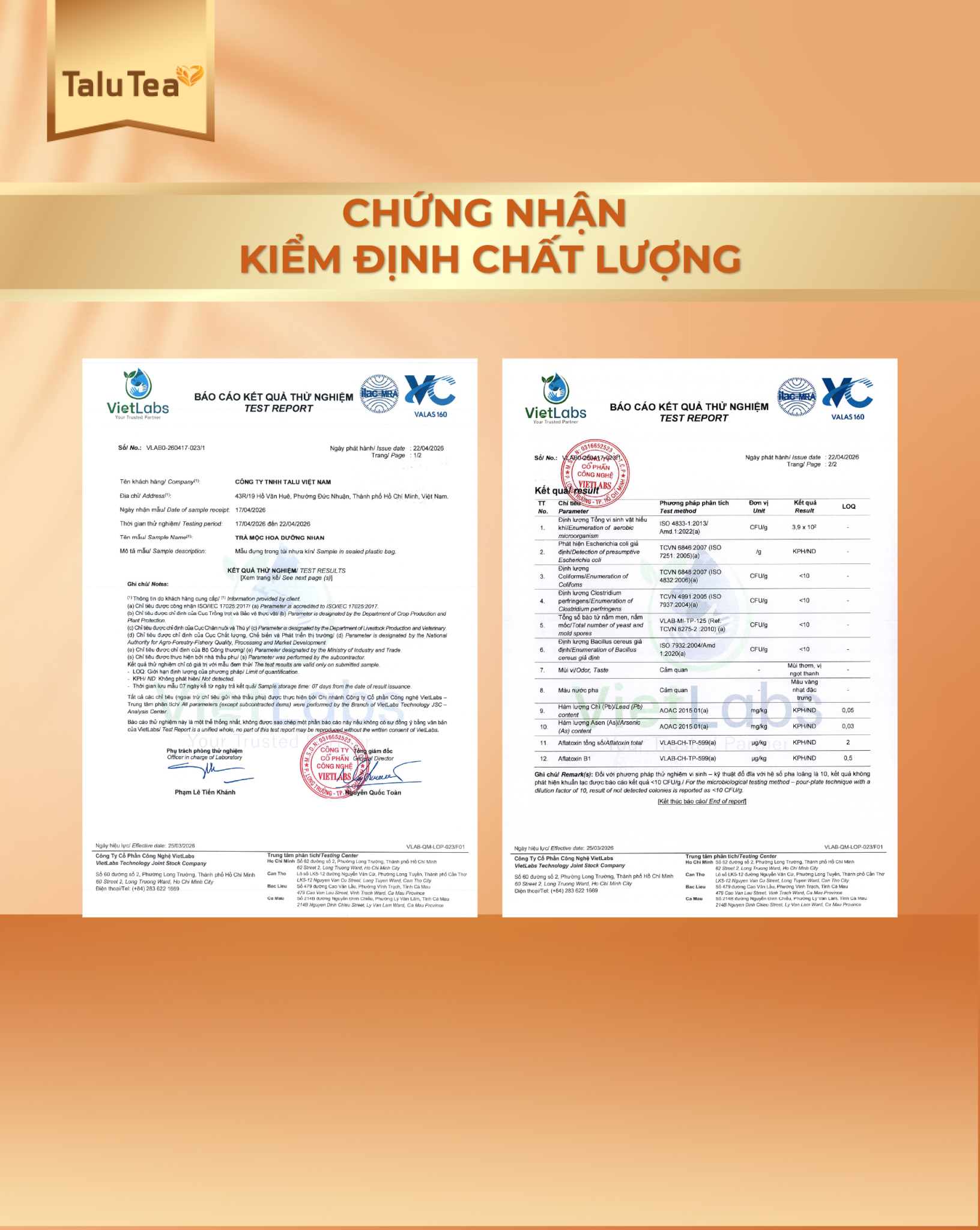 Trà mộc hoa dưỡng nhan Talu Tea - Hộp 120G (12g x 10 túi)